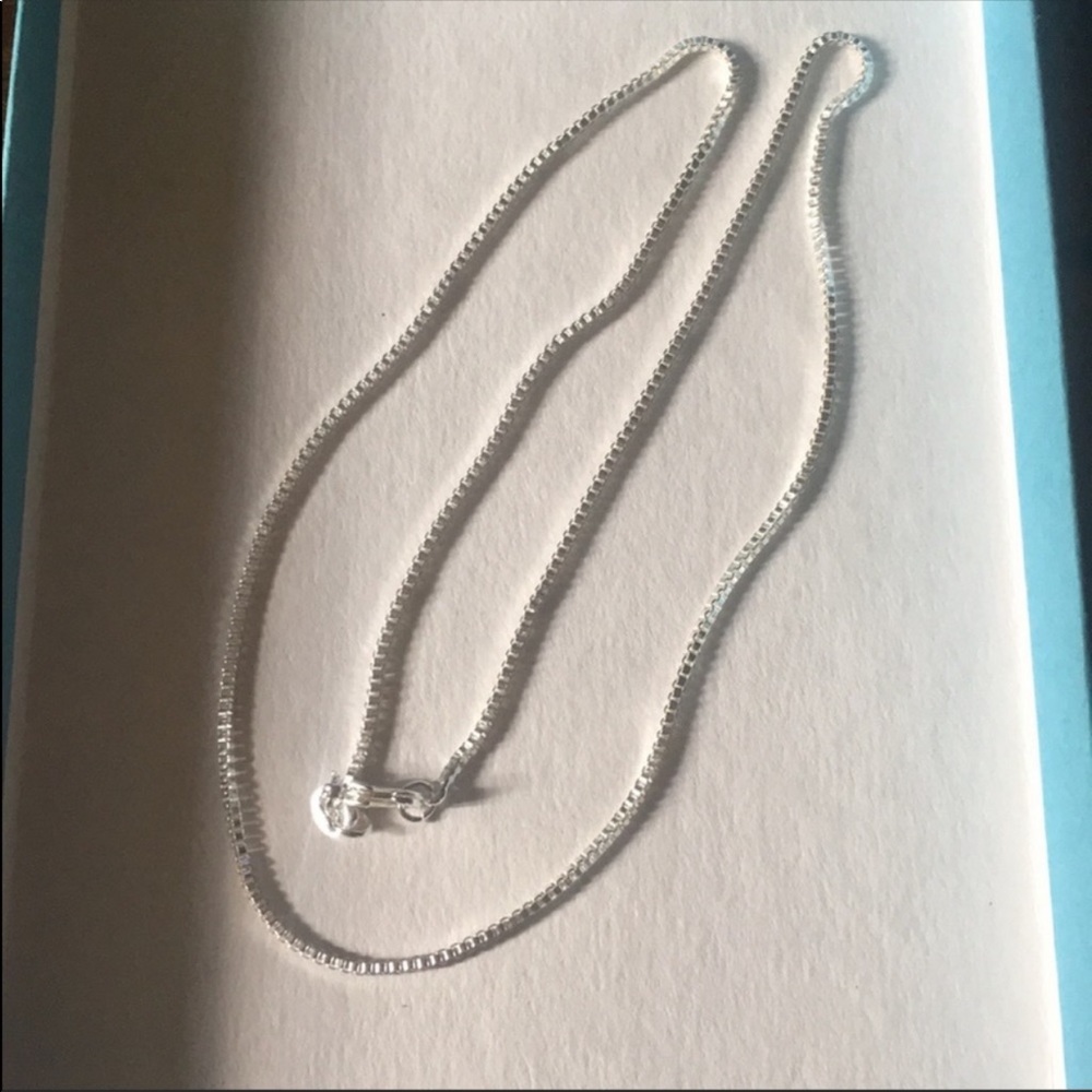 Beautiful 24” sterling silver box chain